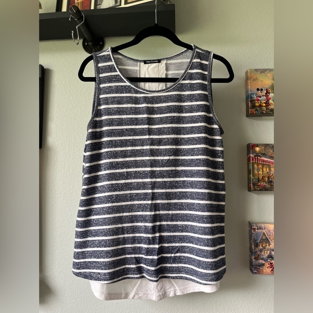 Pink Clover Striped Tank